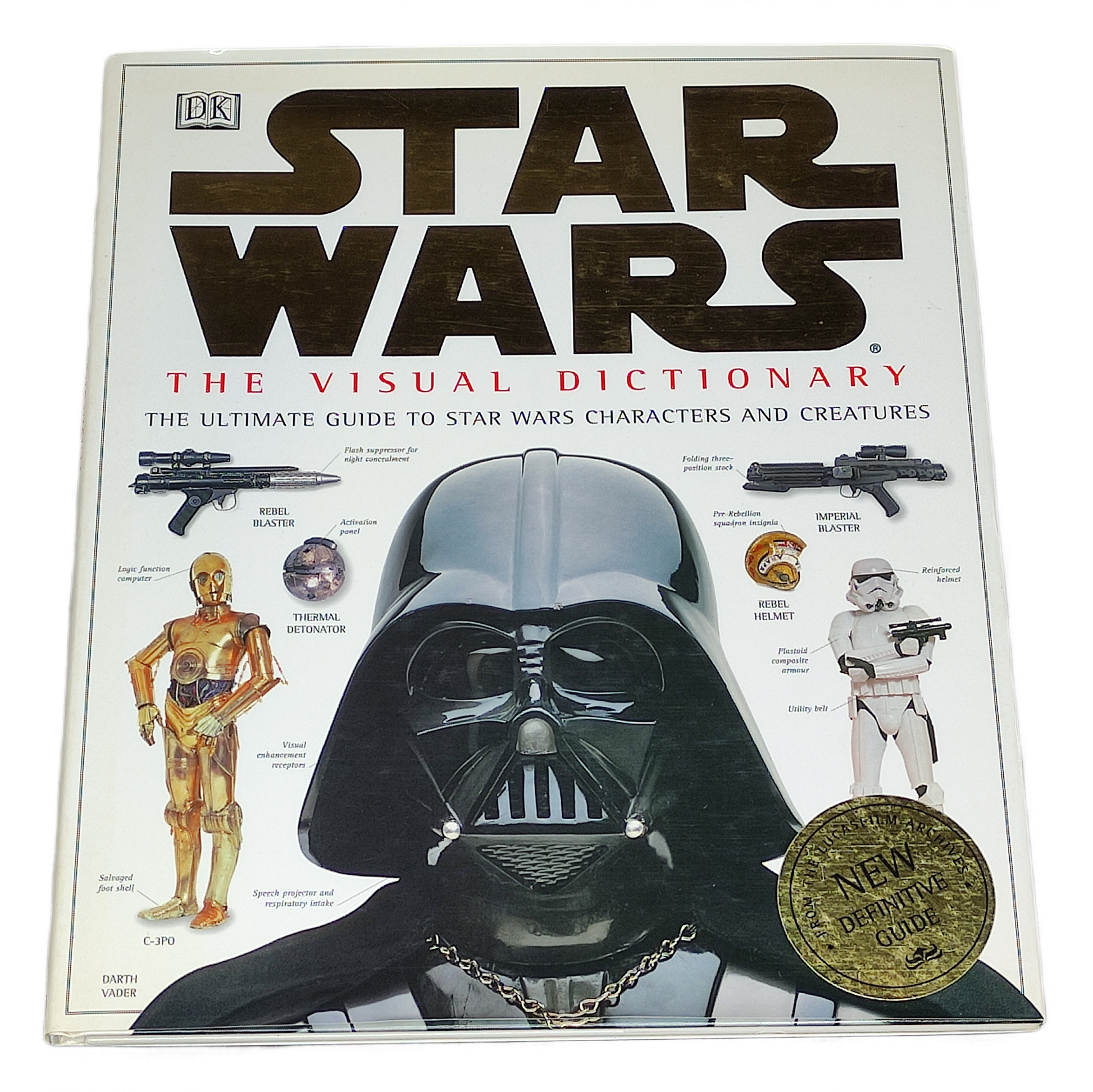 Star Wars The Visual Dictionary book cover with Darth Vader illustration
