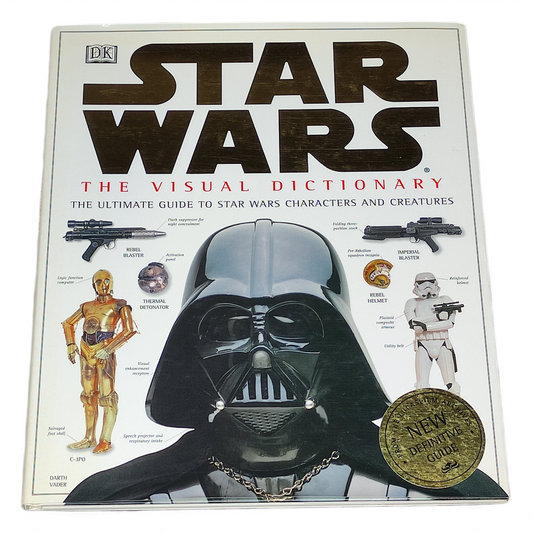 Star Wars The Visual Dictionary book cover with Darth Vader illustration