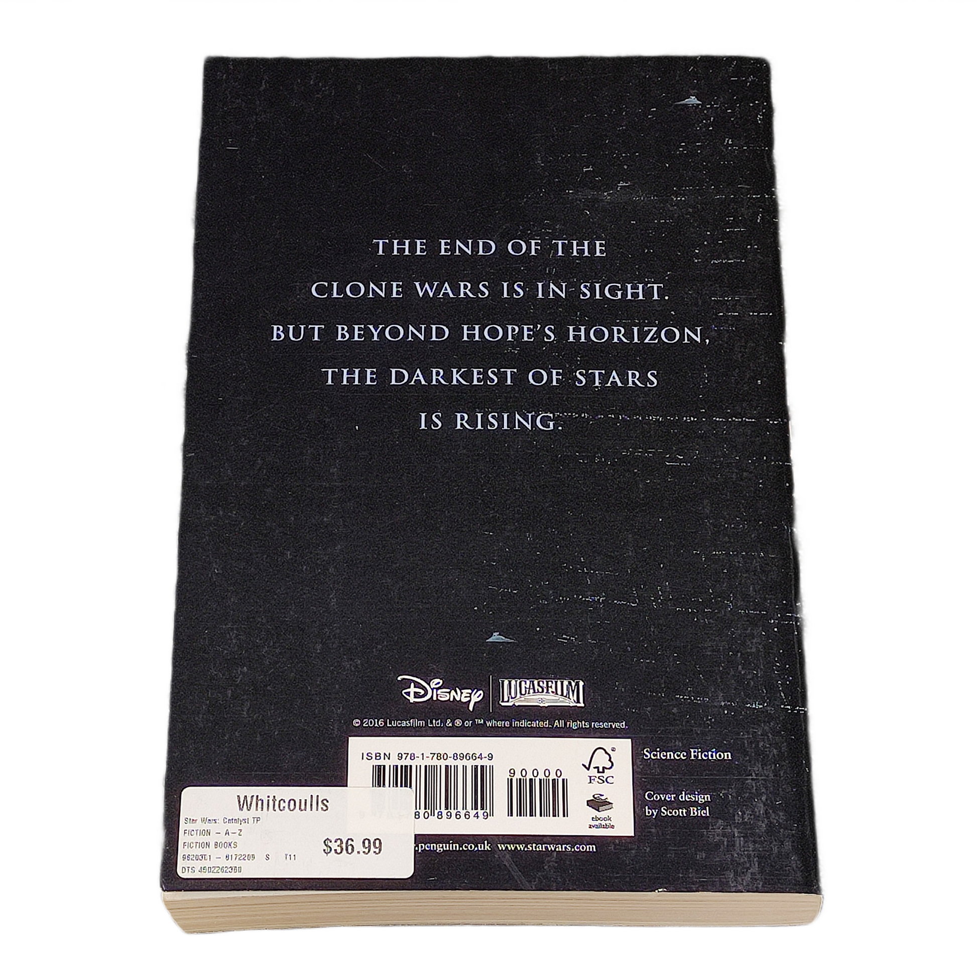 Book titled 'Catalyst: A Rogue One Novel' by James Luceno