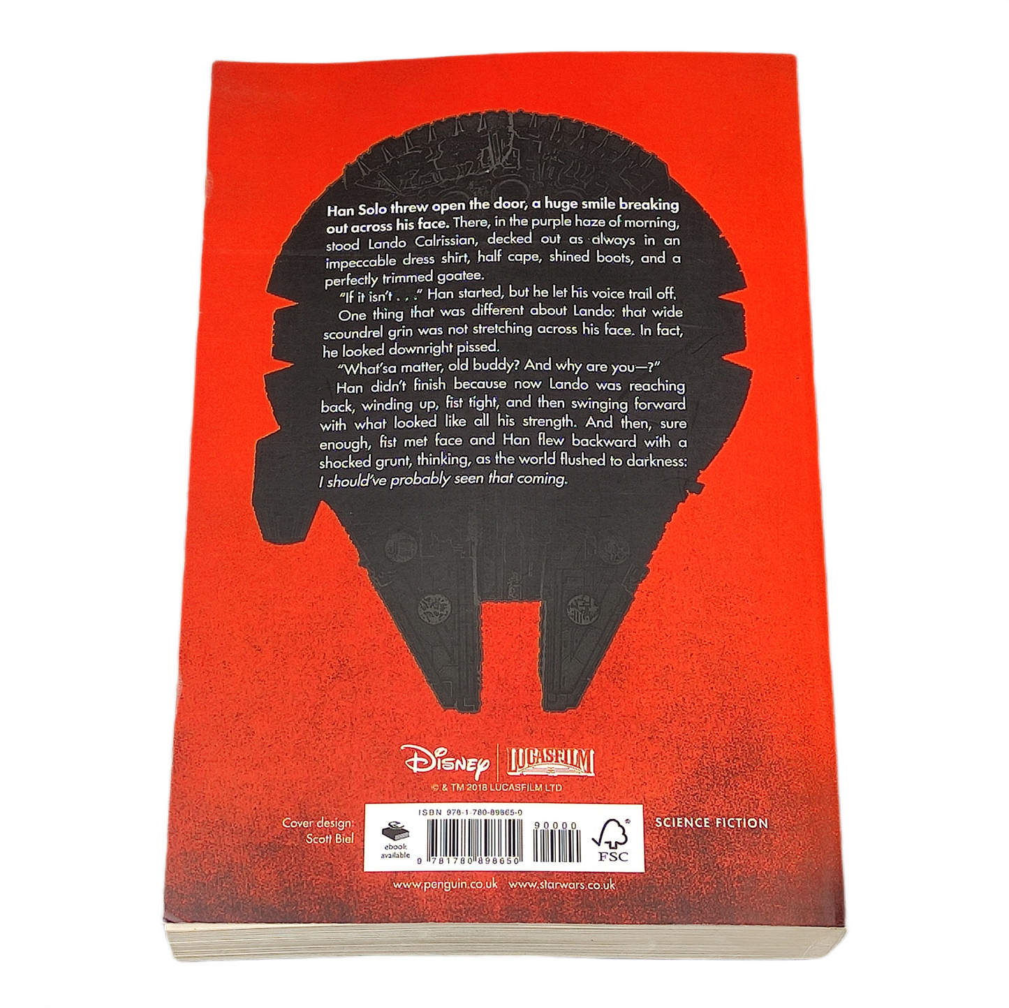 Book titled 'Star Wars: Last Shot' by Daniel José Older on a white surface