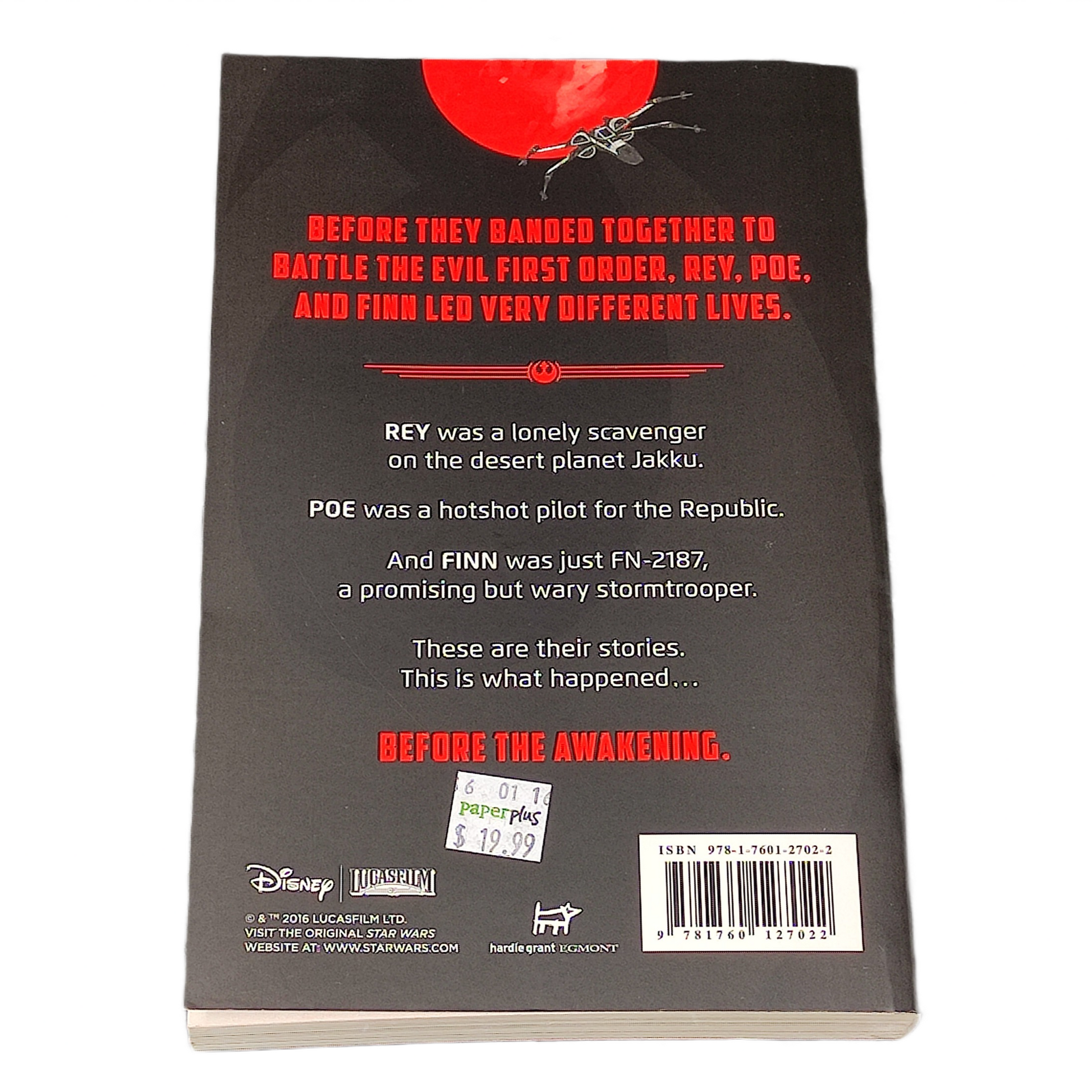 Book cover of 'Star Wars: Before the Awakening'