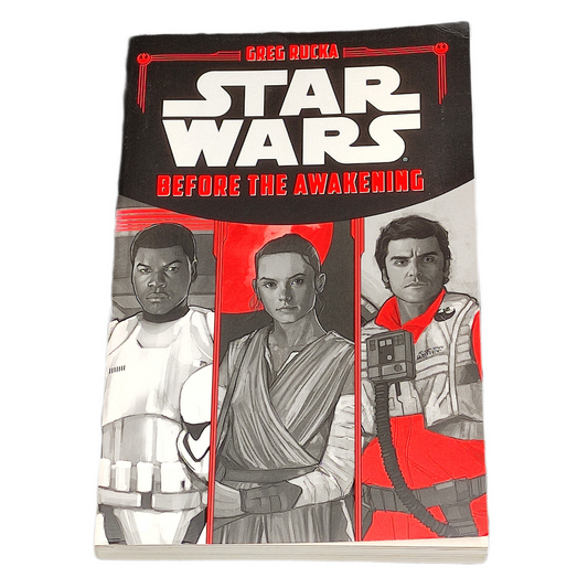 Book cover of 'Star Wars: Before the Awakening' featuring characters from the series.
