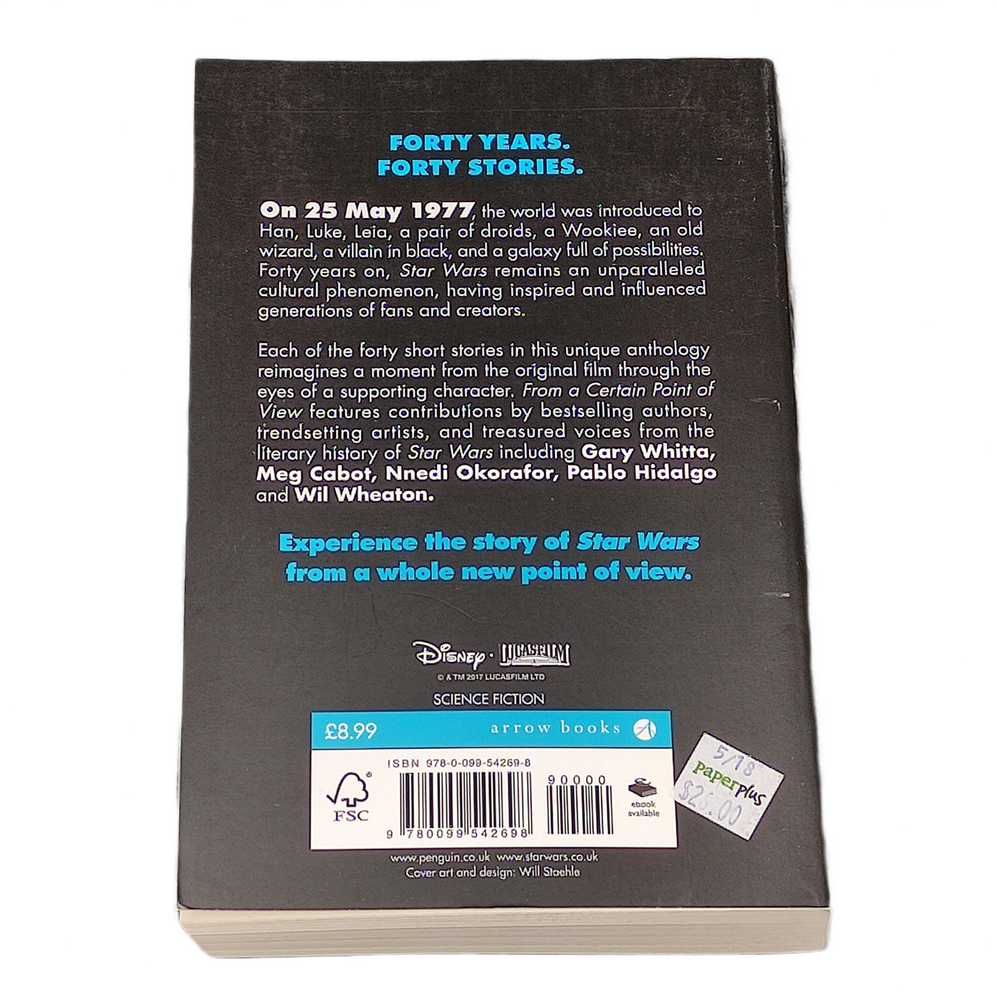Book titled 'Star Wars: From a Certain Point of View'