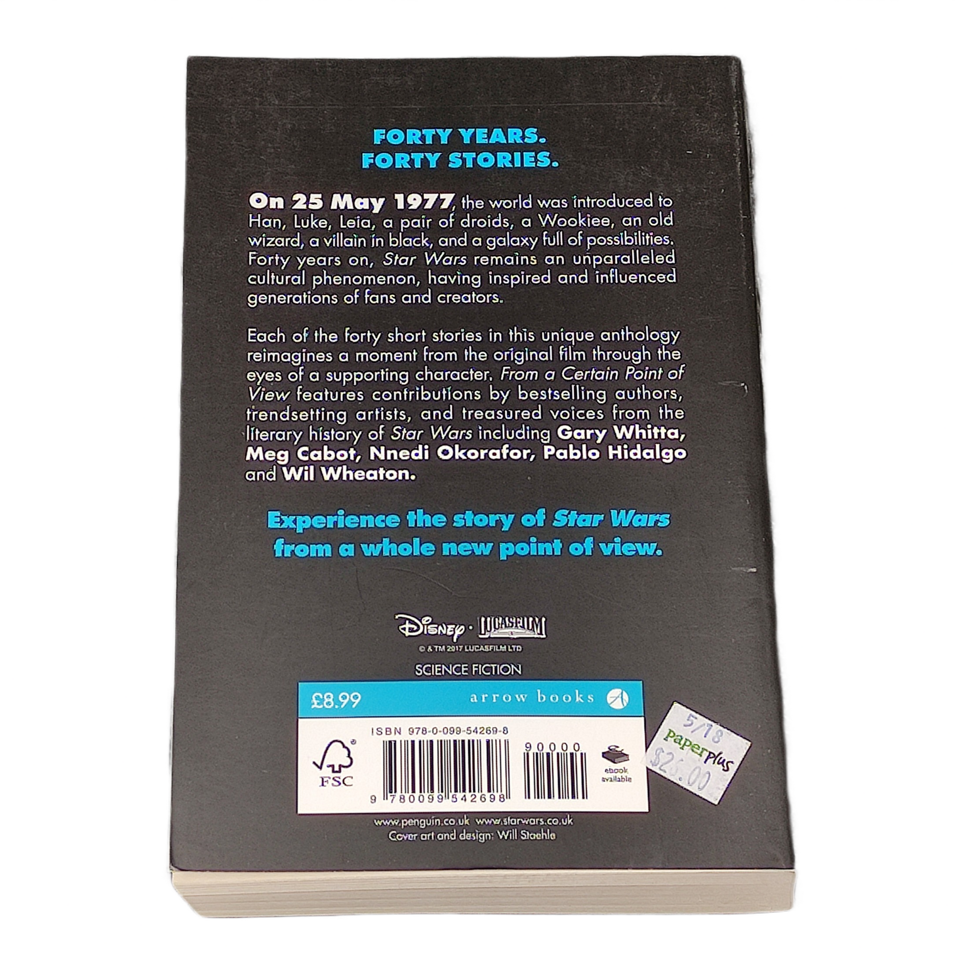 Book titled 'Star Wars: From a Certain Point of View'