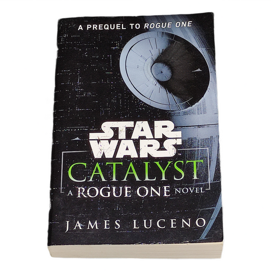 Book titled 'Star Wars: Catalyst' by James Luceno on a white background