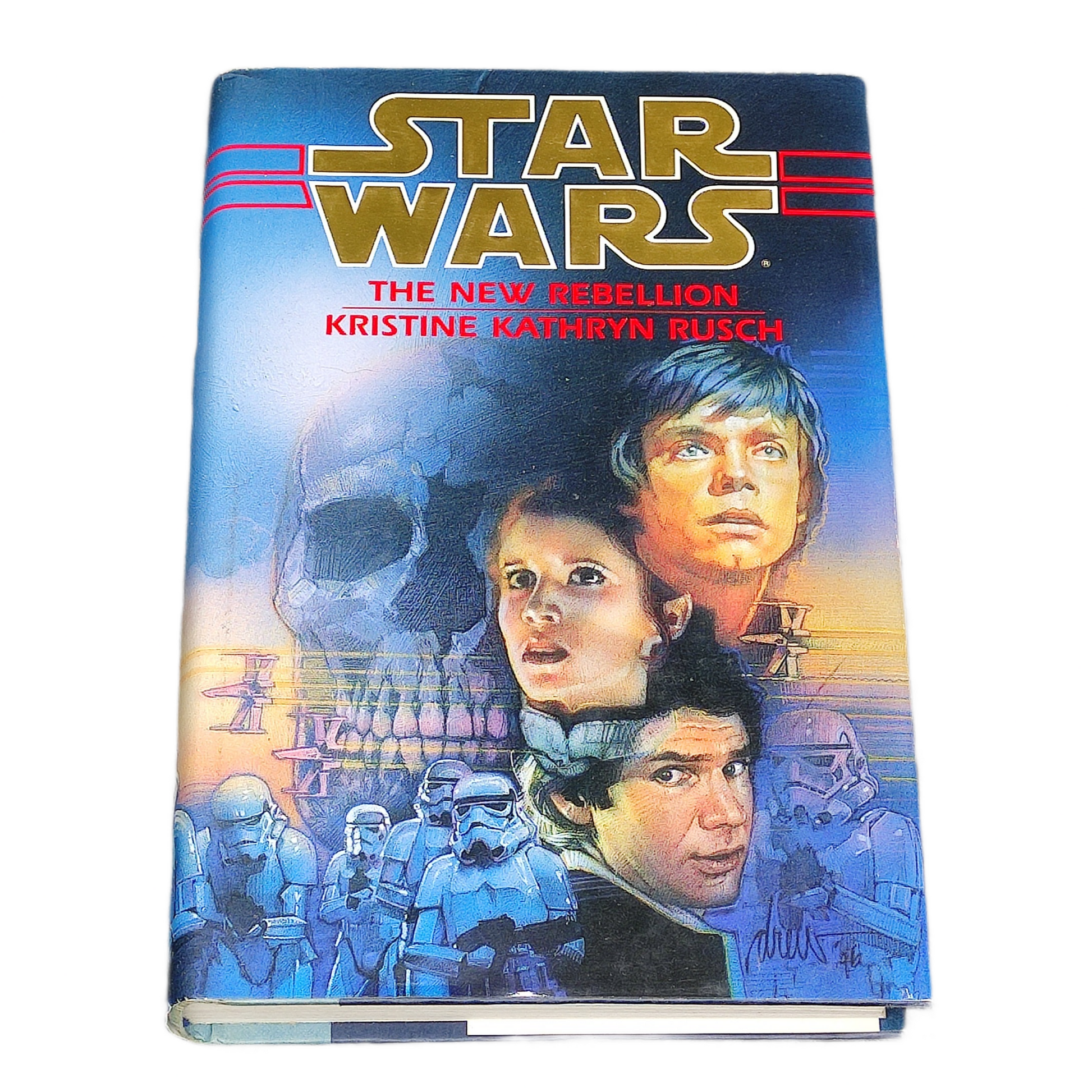 Book titled 'Star Wars: The New Rebellion' by Kristine Kathryn Busch on a white background