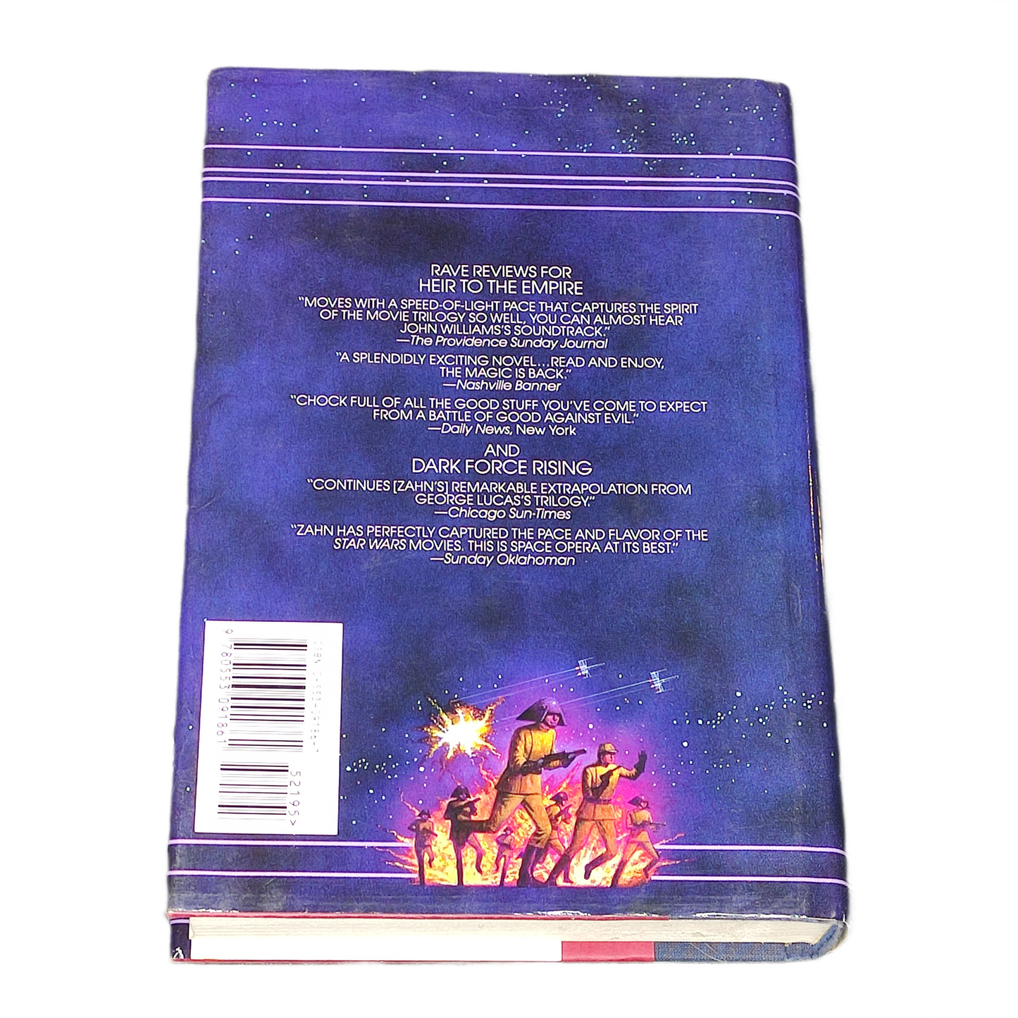 Book titled 'The Last Command' from the Star Wars series on a white background