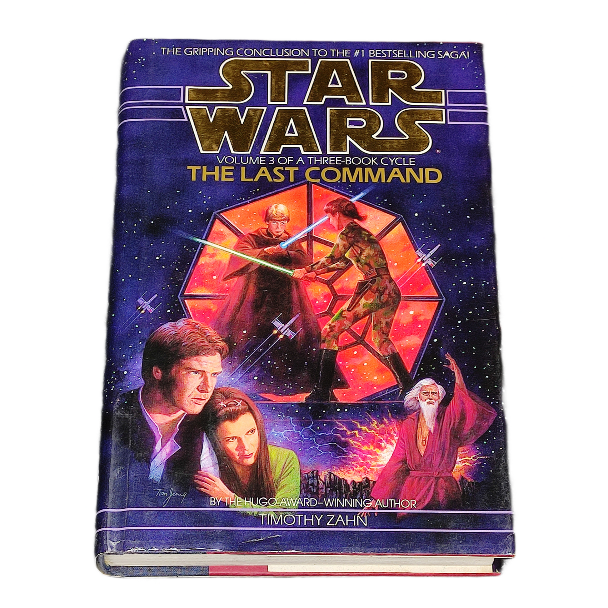 Book titled 'The Last Command' from the Star Wars series on a white background