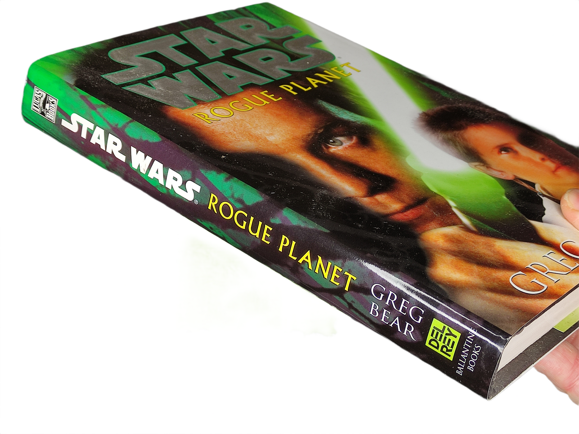 Book titled 'Rogue Planet' by Greg Bear with a Star Wars cover design.