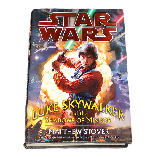 Book cover of 'Star Wars: Luke Skywalker and the Shadows of Mindor' by Matthew Stover on a white background
