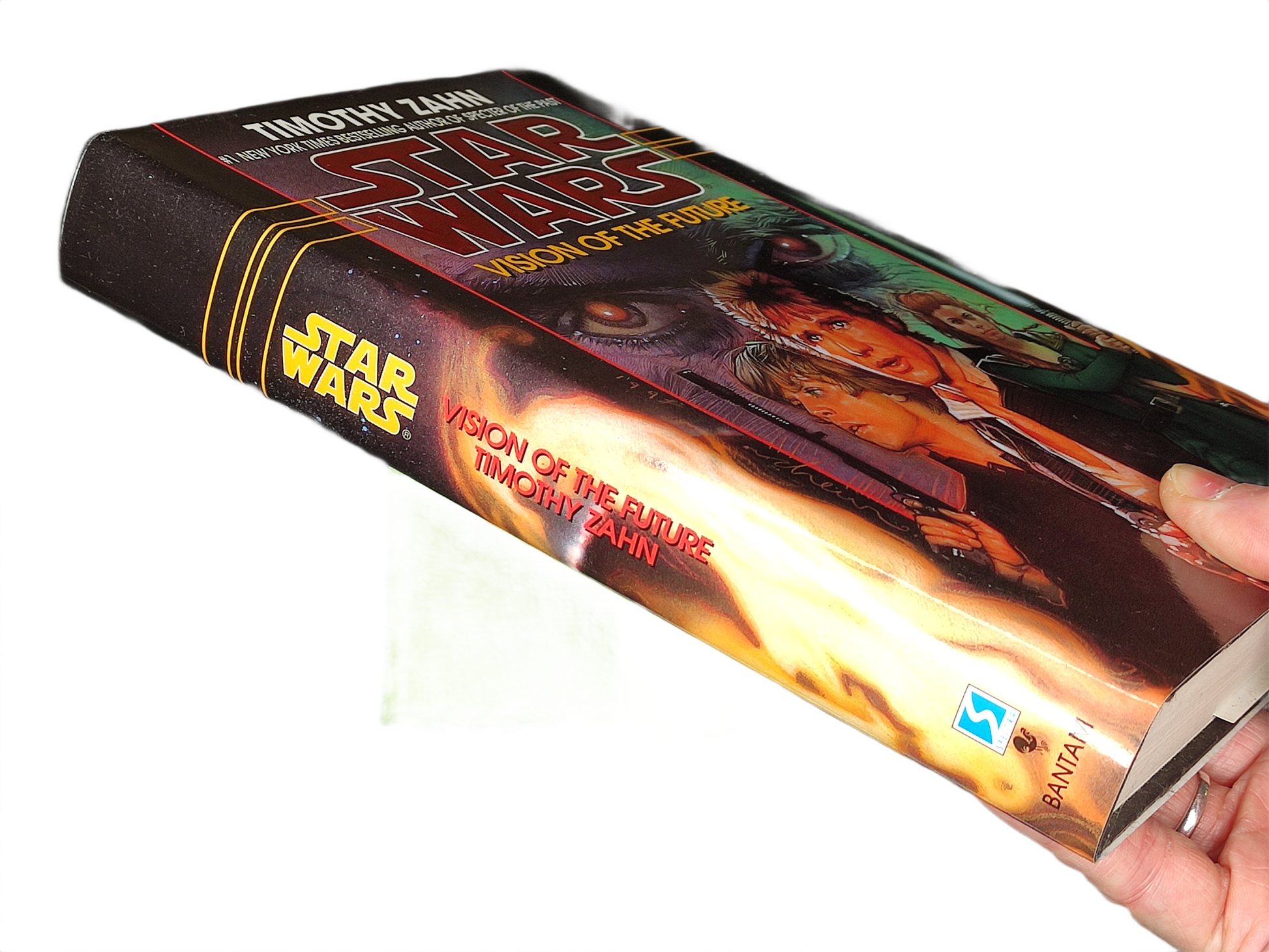 Book titled 'Star Wars: Vision of the Future' by Timothy Zahn on a white background