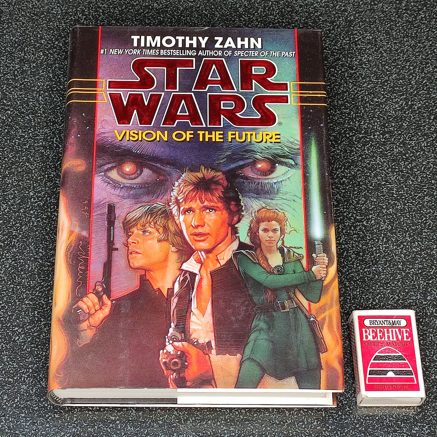 Book titled 'Star Wars: Vision of the Future' by Timothy Zahn on a white background