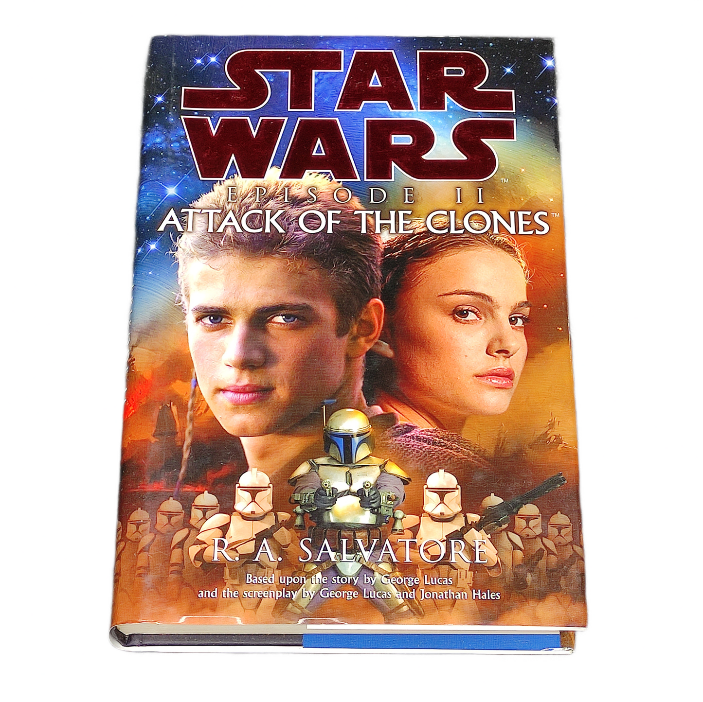 Book cover of 'Star Wars Episode II: Attack of the Clones' by A. Salvatore on a white background