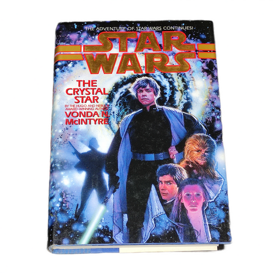 Book cover of 'The Crystal Star' from 'Star Wars' series on a white background