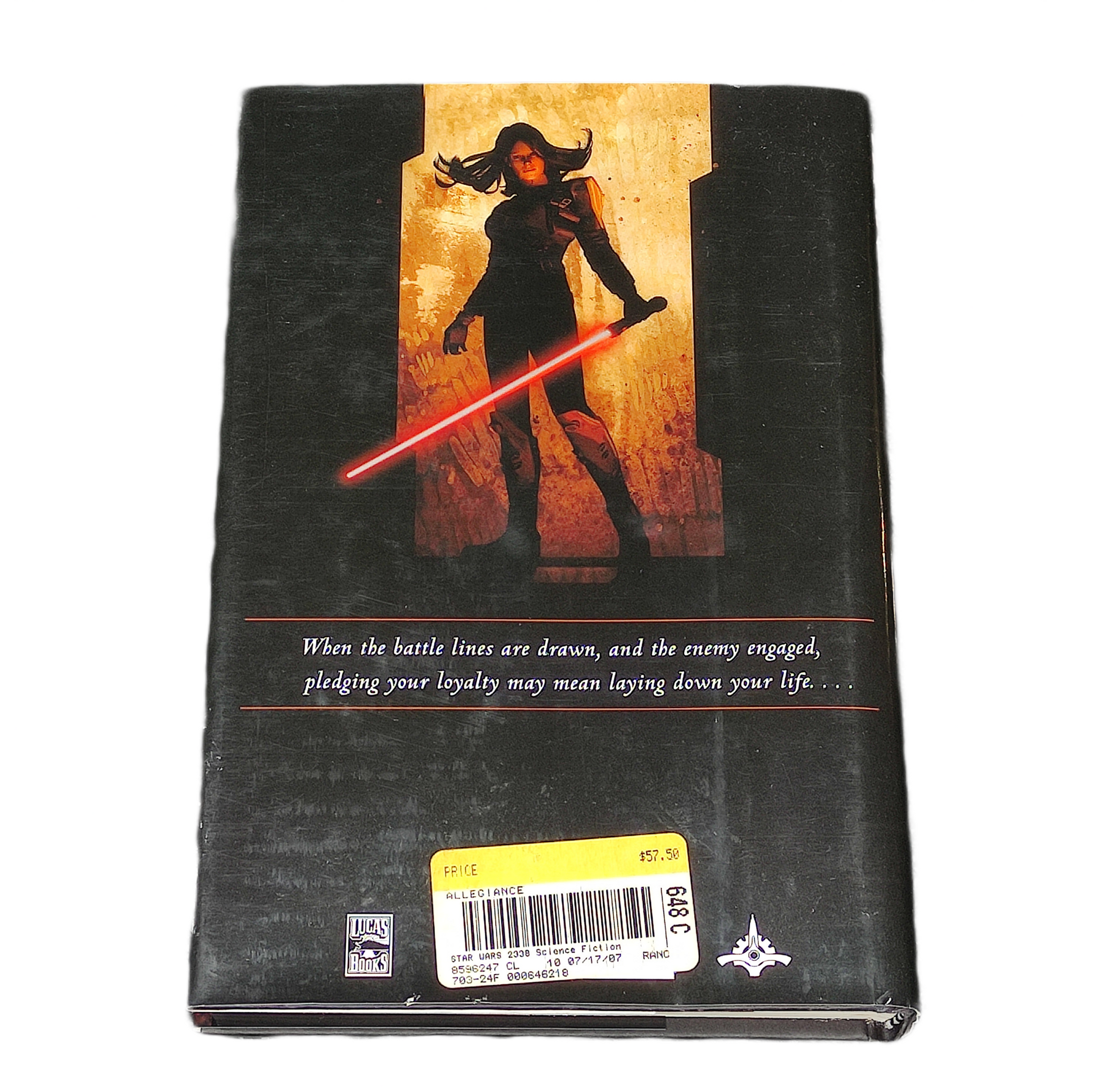 Book cover of 'Allegiance' by Timothy Zahn featuring stormtroopers.