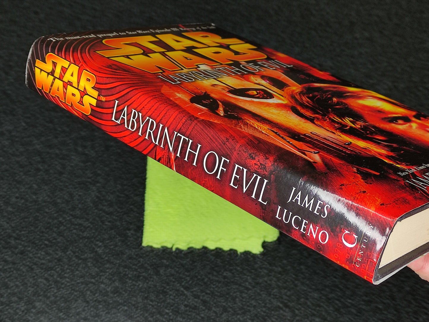 Book titled 'Labyrinth of Evil' by James Luceno with a Star Wars cover design.