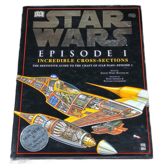 Book titled 'Star Wars Episode I: Incredible Cross-Sections' on a white background