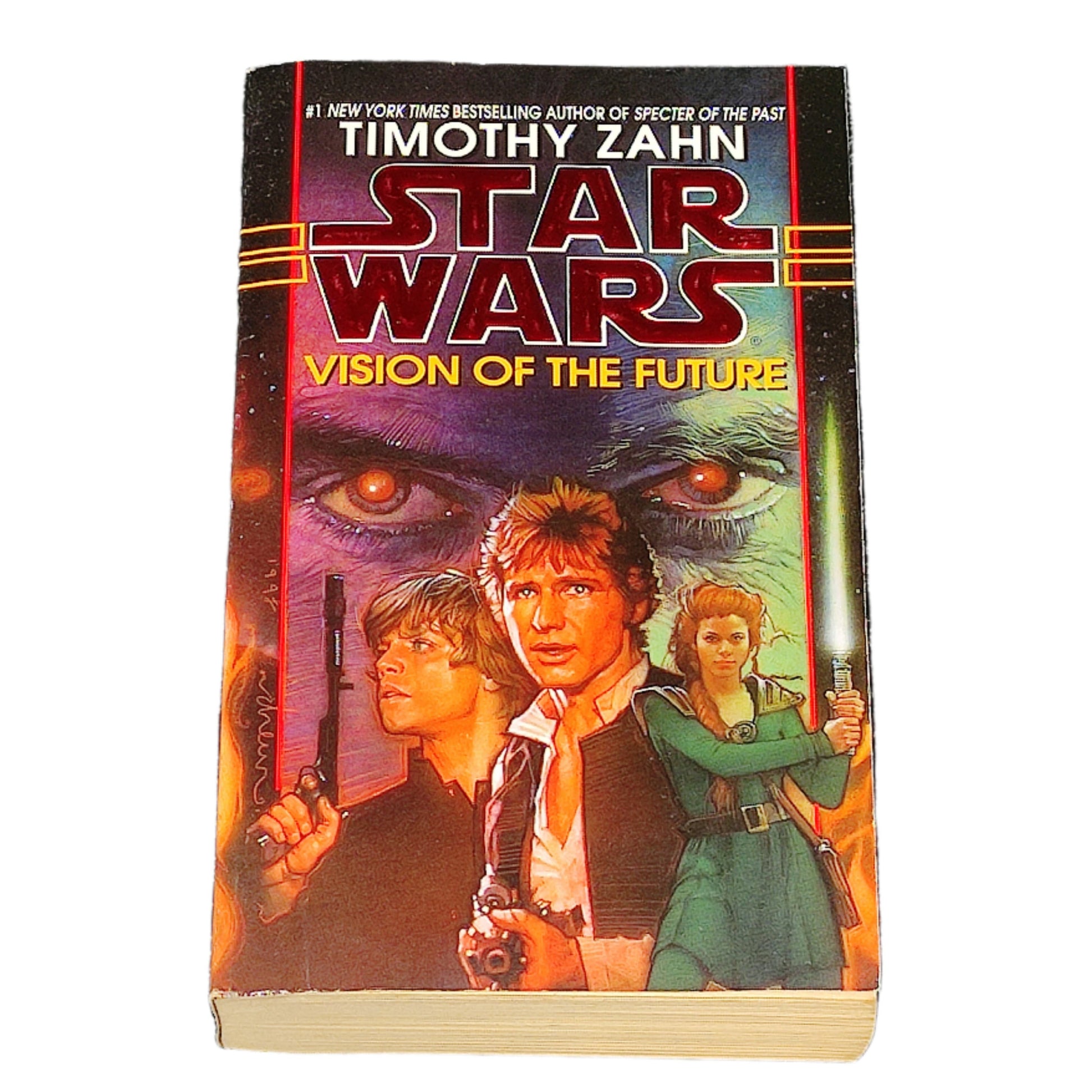 Book titled 'Star Wars: Vision of the Future' by Timothy Zahn on a white background