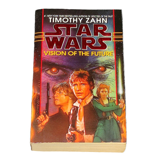Book titled 'Star Wars: Vision of the Future' by Timothy Zahn on a white background