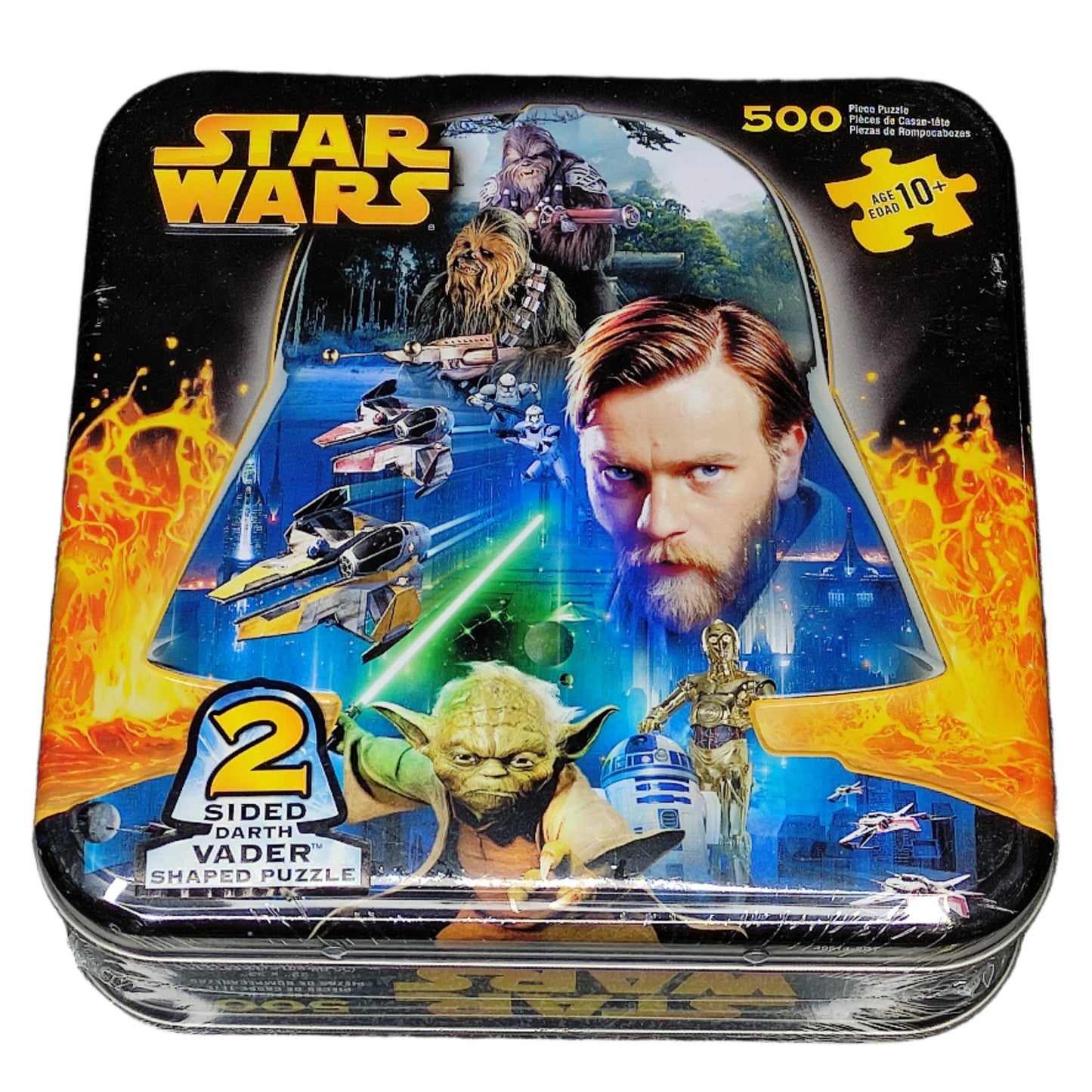 STAR WARS Revenge of the Sith: 2 Sided Darth Vader Shaped Jigsaw Puzzle
