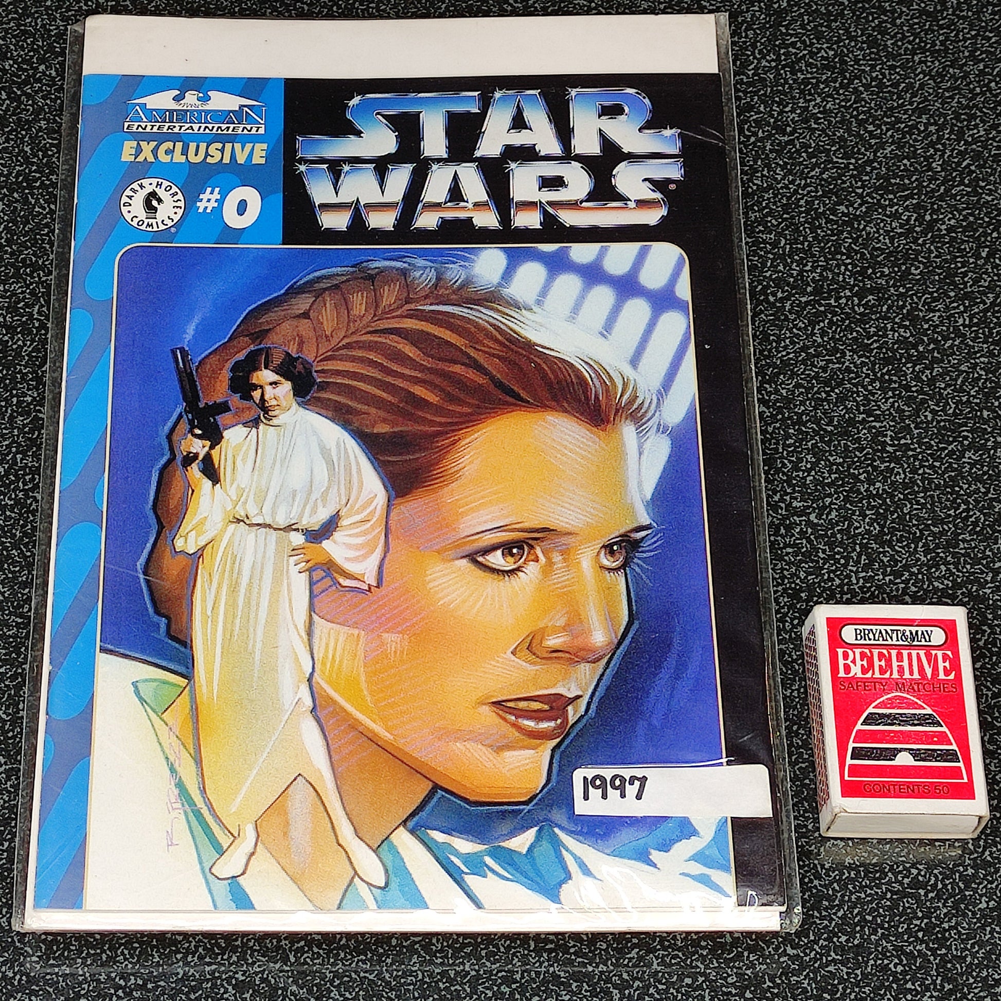 Star Wars trading card featuring a character from the franchise on a dark textured background