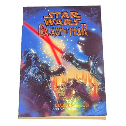 Book cover of 'Star Wars: Galaxy of Fear' on a dark textured background