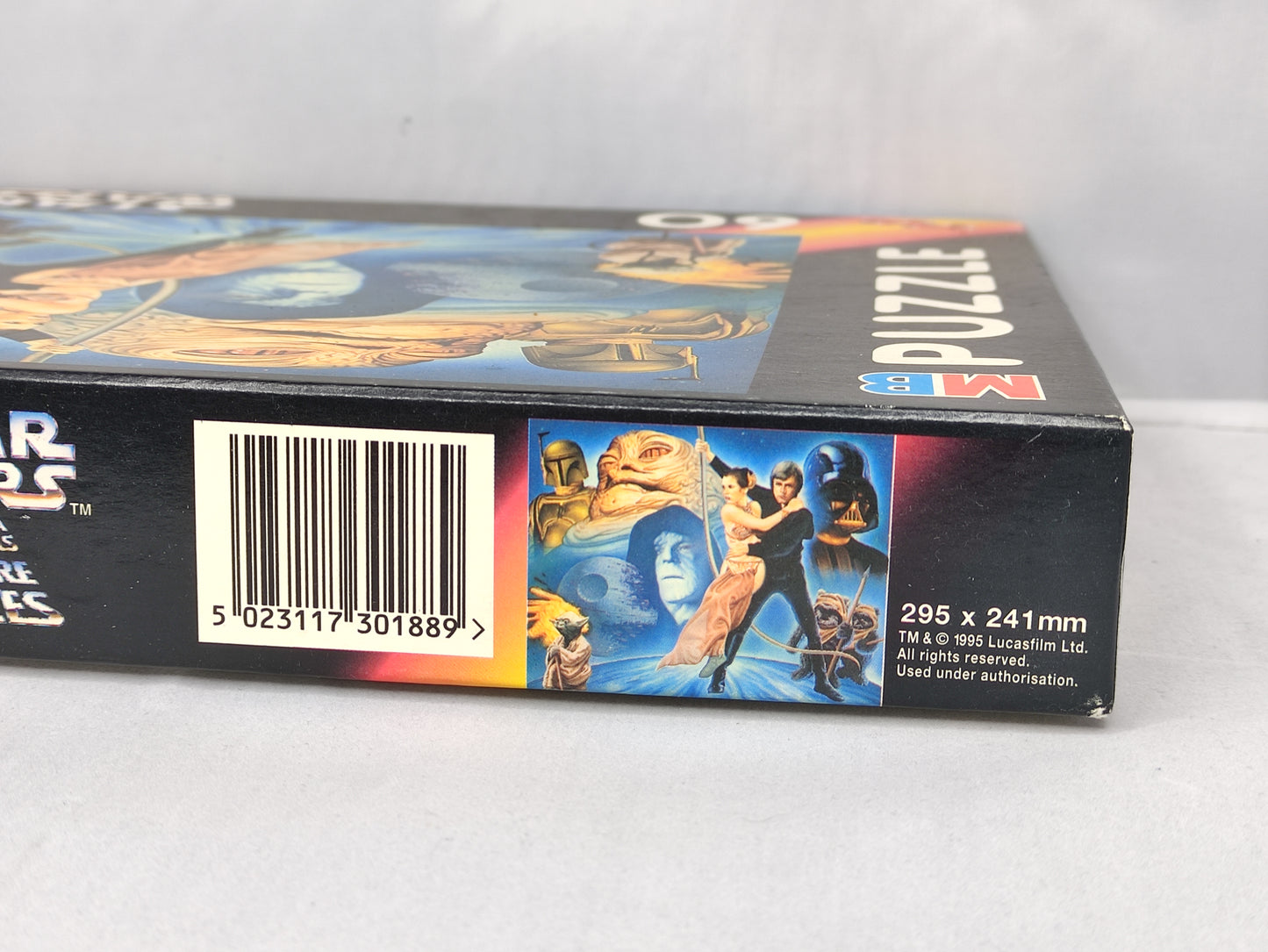 Star Wars puzzle box with characters and branding on a white background