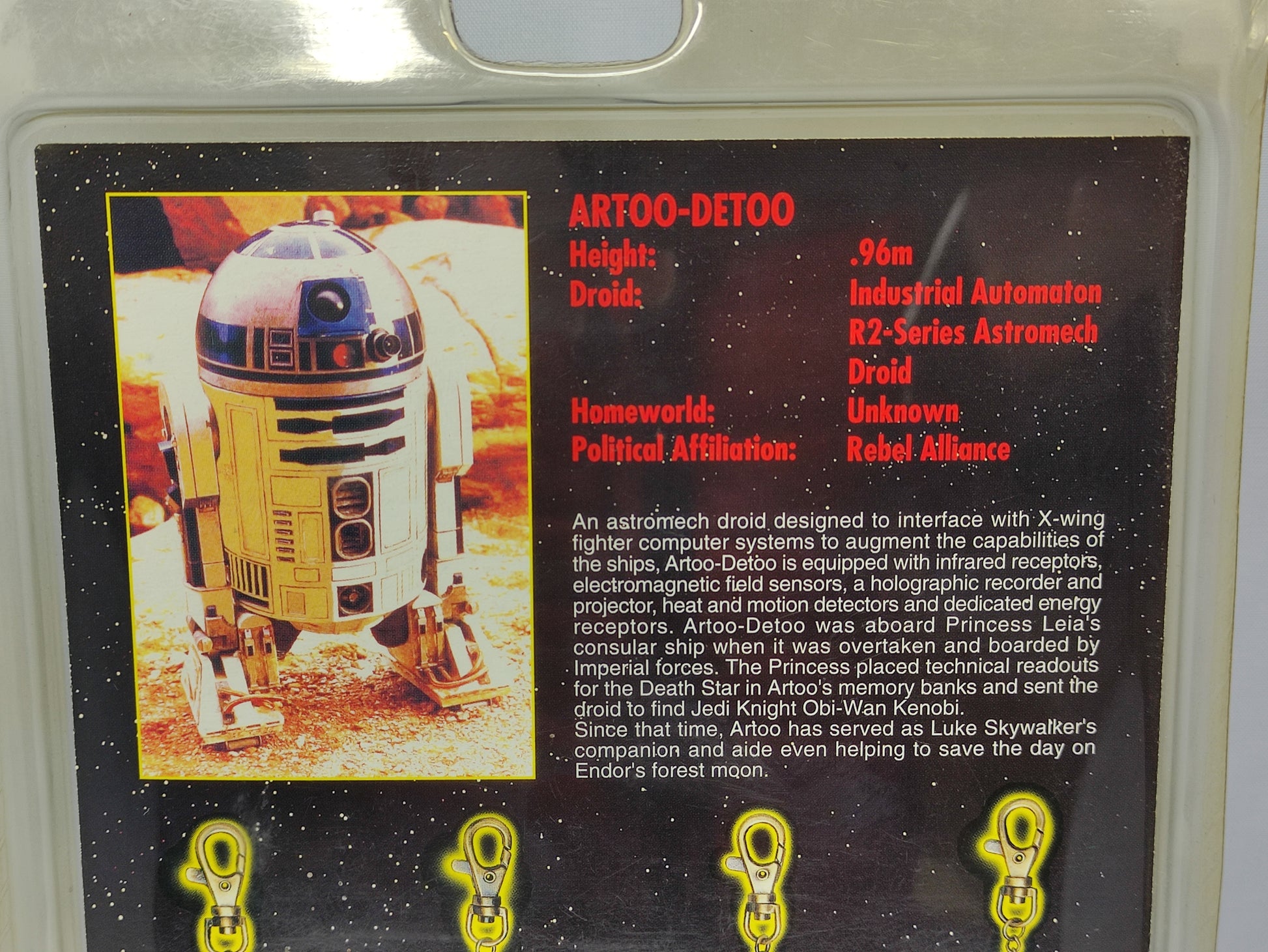 STAR WARS R2-D2 Arroo-Detoo Die-Cast Metal Key Chain