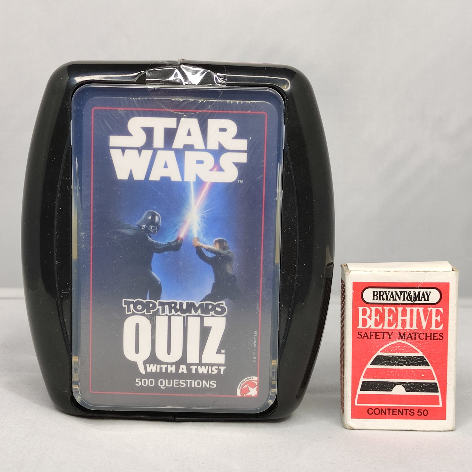 Star Wars Top Trumps Quiz game packaging on a white background