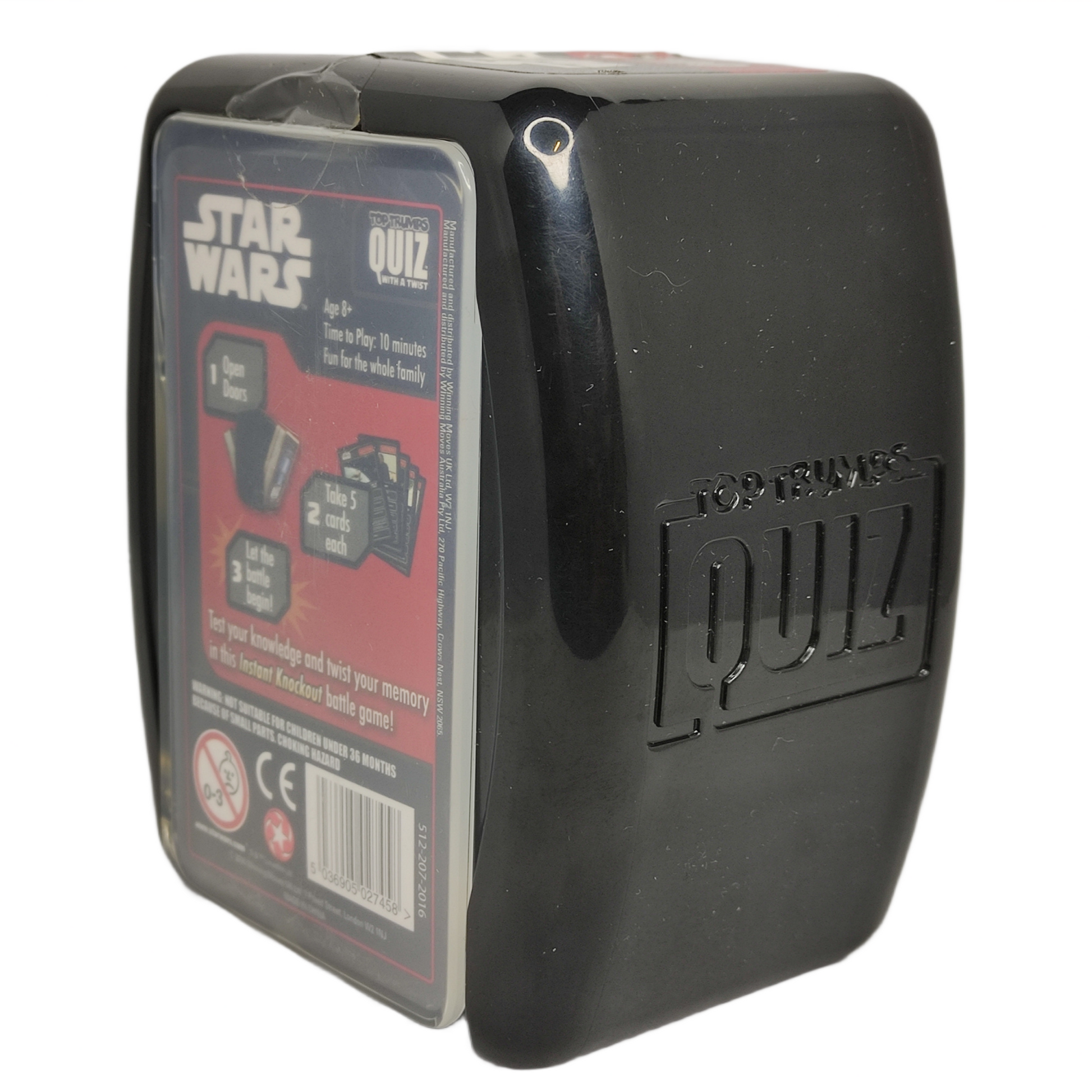 Star Wars Top Trumps Quiz game packaging on a white background