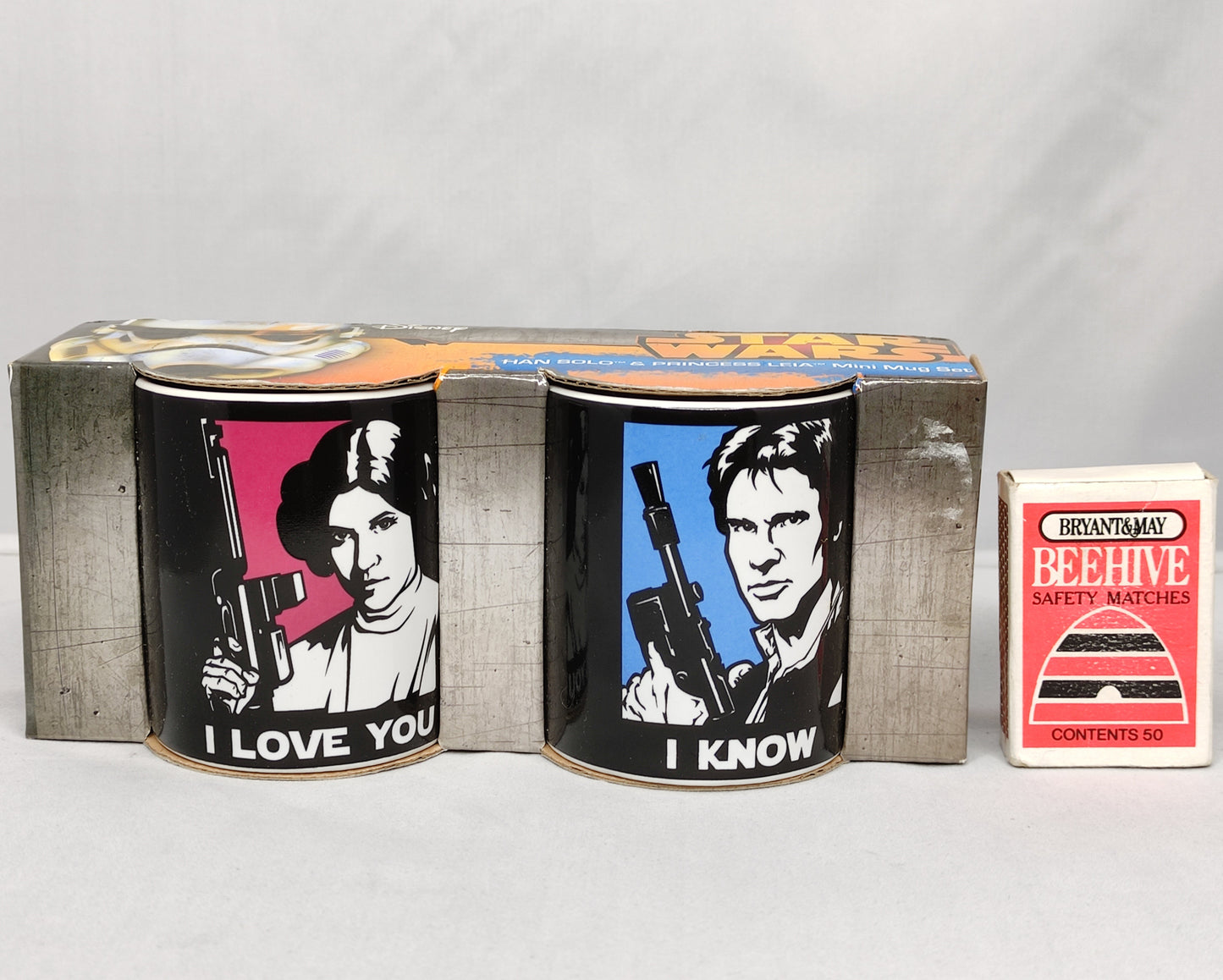STAR WARS Han Solo & Princess Leia Mini Mug Set