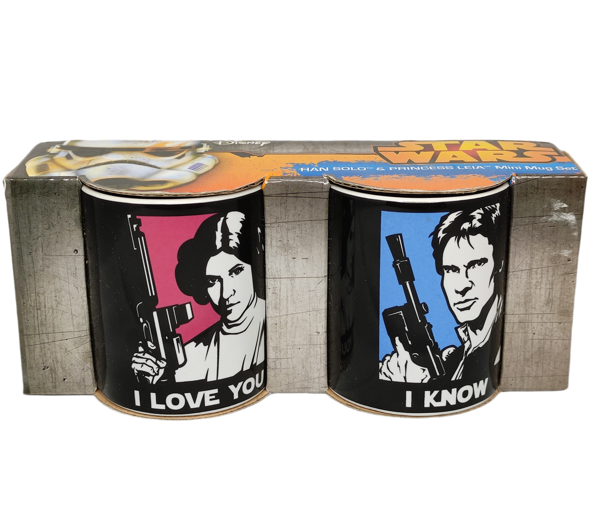 STAR WARS Han Solo & Princess Leia Mini Mug Set
