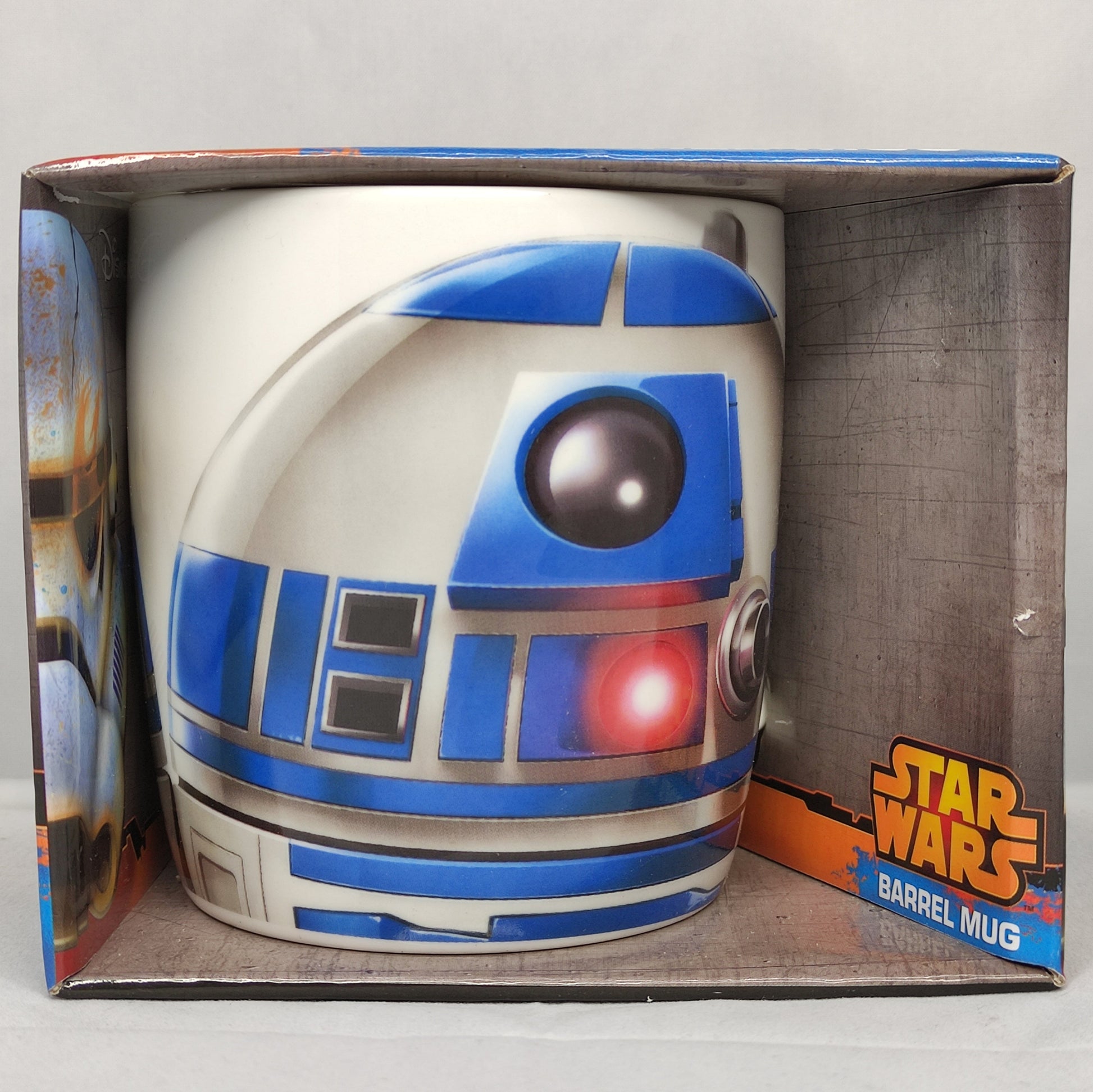 Star Wars R2-D2 mug in packaging on a white background