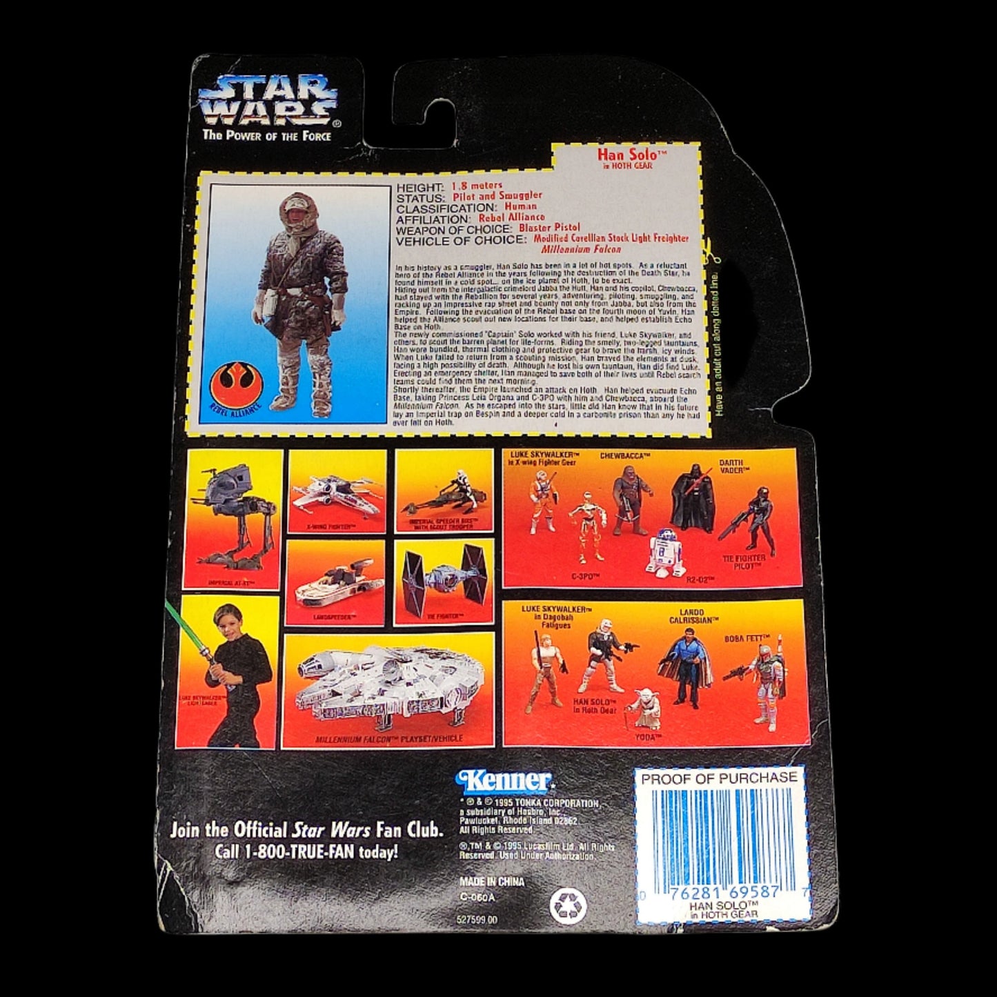 Star Wars: Han Solo in Hoth Gear 3.75" Figure (1995 Kenner)
