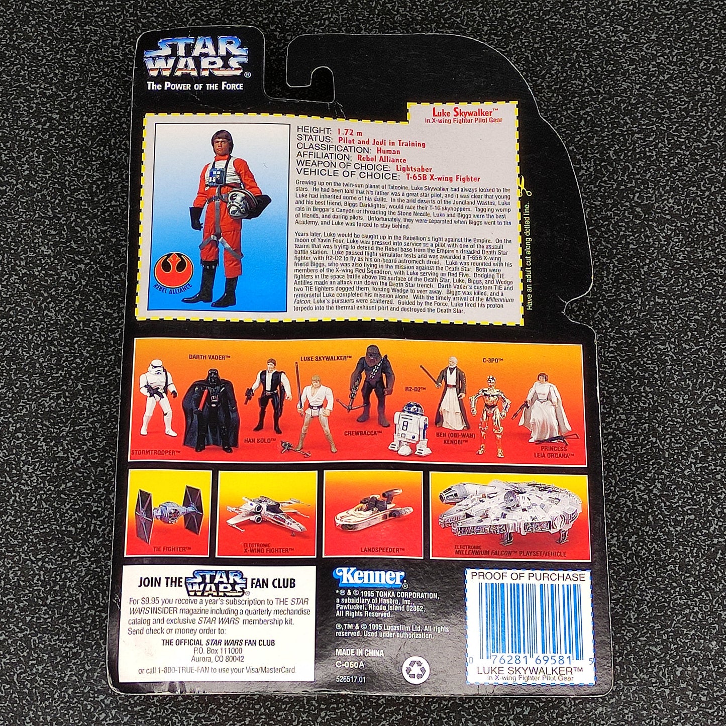 Star Wars: Luke Skywalker in X-wing Fighter Pilot Gear 3.75" Figure (1995 Kenner)