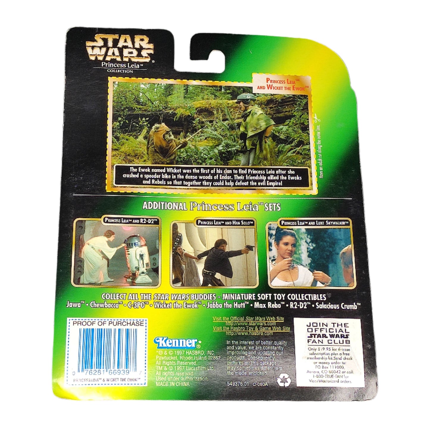 Star Wars: Princess Leia and Wicket The Ewok 3.75" Figures (1997 Kenner)