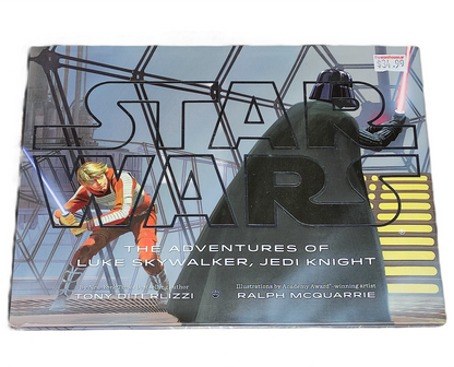Book cover of 'Star Wars: The Adventures of Luke Skywalker, Jedi Knight' with character illustrations.