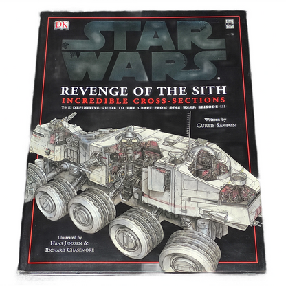 Book cover of 'Star Wars: Revenge of the Sith' with cross-sectional design illustration.