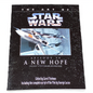 Book cover of 'The Art of Star Wars Episode IV: A New Hope' with a spaceship illustration on a black background.