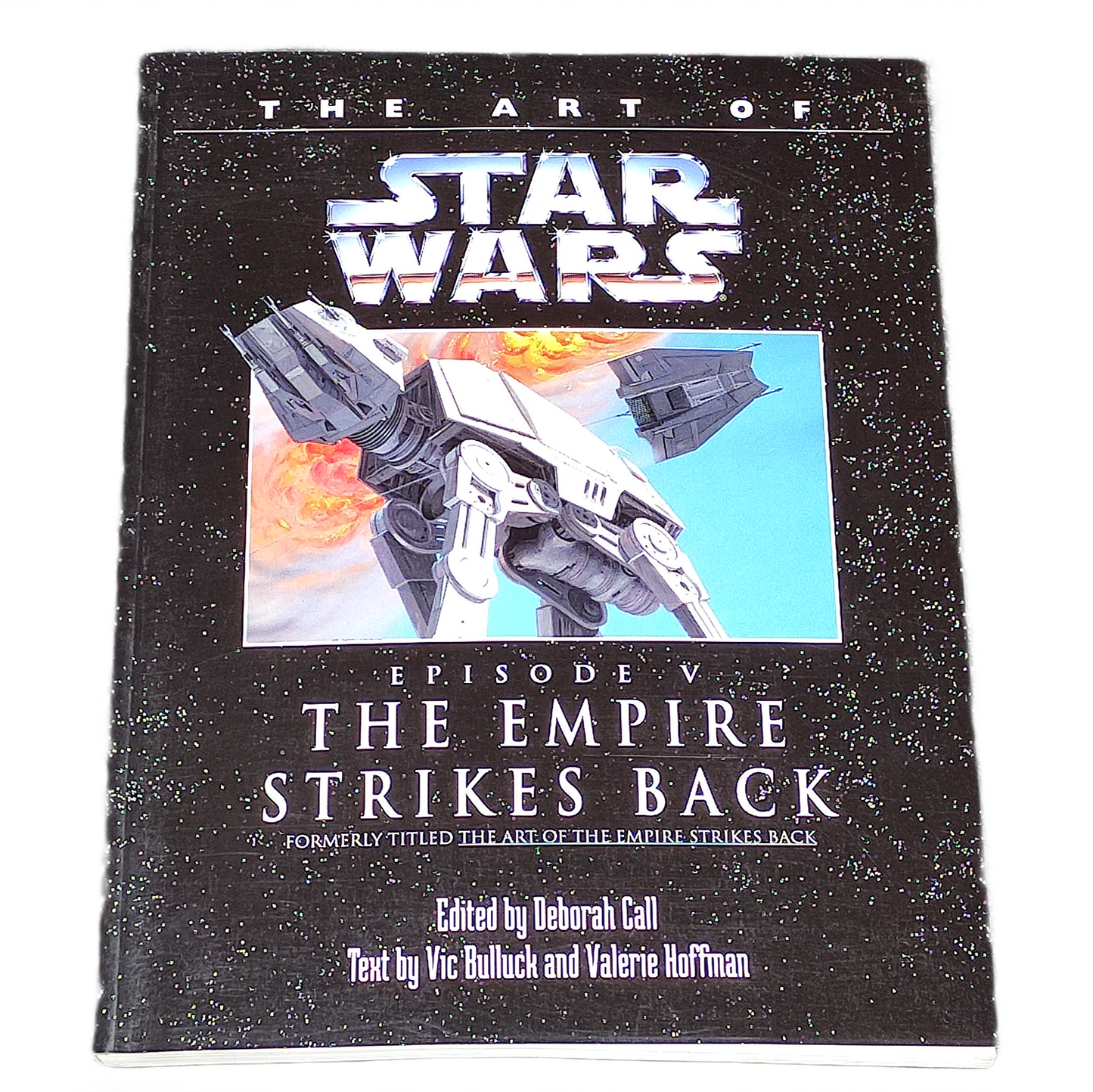 Book cover of 'The Art of Star Wars: Episode V The Empire Strikes Back' with a spaceship illustration.