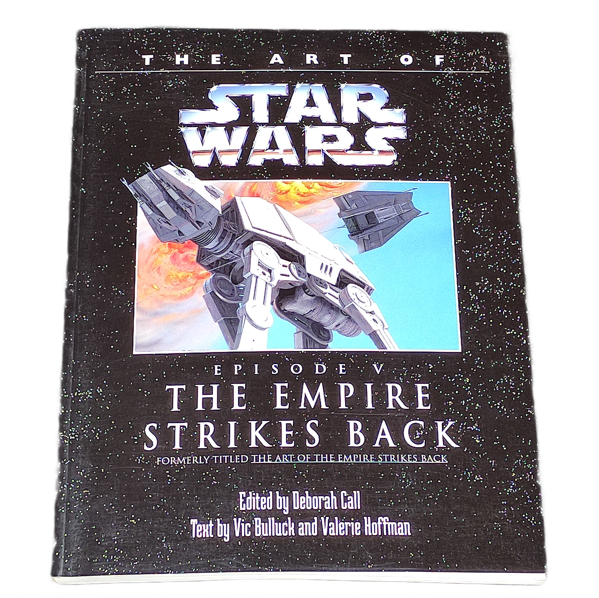 Book cover of 'The Art of Star Wars: Episode V The Empire Strikes Back' with a spaceship illustration.