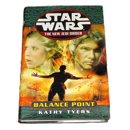 Book cover of 'Balance Point' from 'Star Wars: The New Jedi Order' series by Kathy Tyers.
