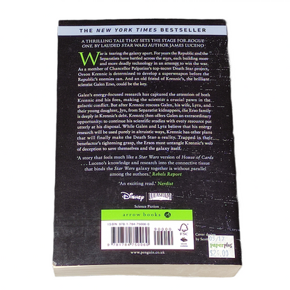 Book titled 'Star Wars: Catalyst' by James Luceno on a white background