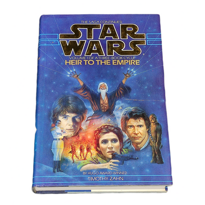 Book titled 'Heir to the Empire' from 'Star Wars' series on a white background