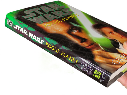 Book titled 'Rogue Planet' by Greg Bear with a Star Wars cover design.