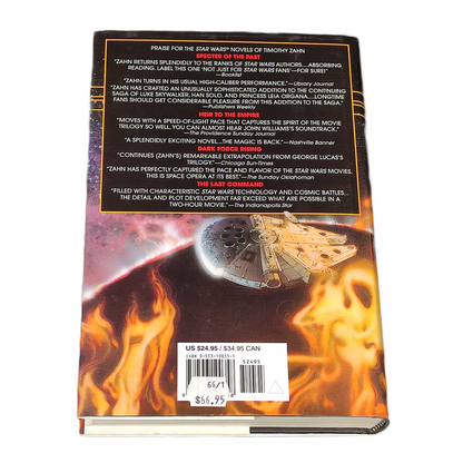 Book titled 'Star Wars: Vision of the Future' by Timothy Zahn on a white background