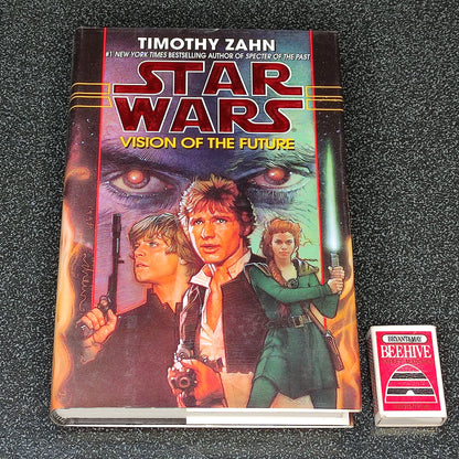 Book titled 'Star Wars: Vision of the Future' by Timothy Zahn on a white background