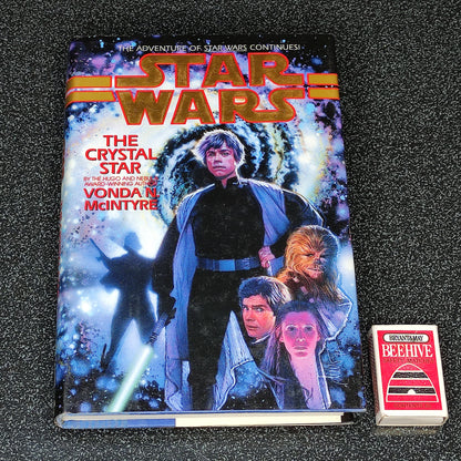 Book cover of 'The Crystal Star' from 'Star Wars' series on a white background