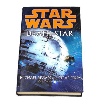 Book titled 'Star Wars: Death Star' by Michael Reaves and Steve Perry on a white background