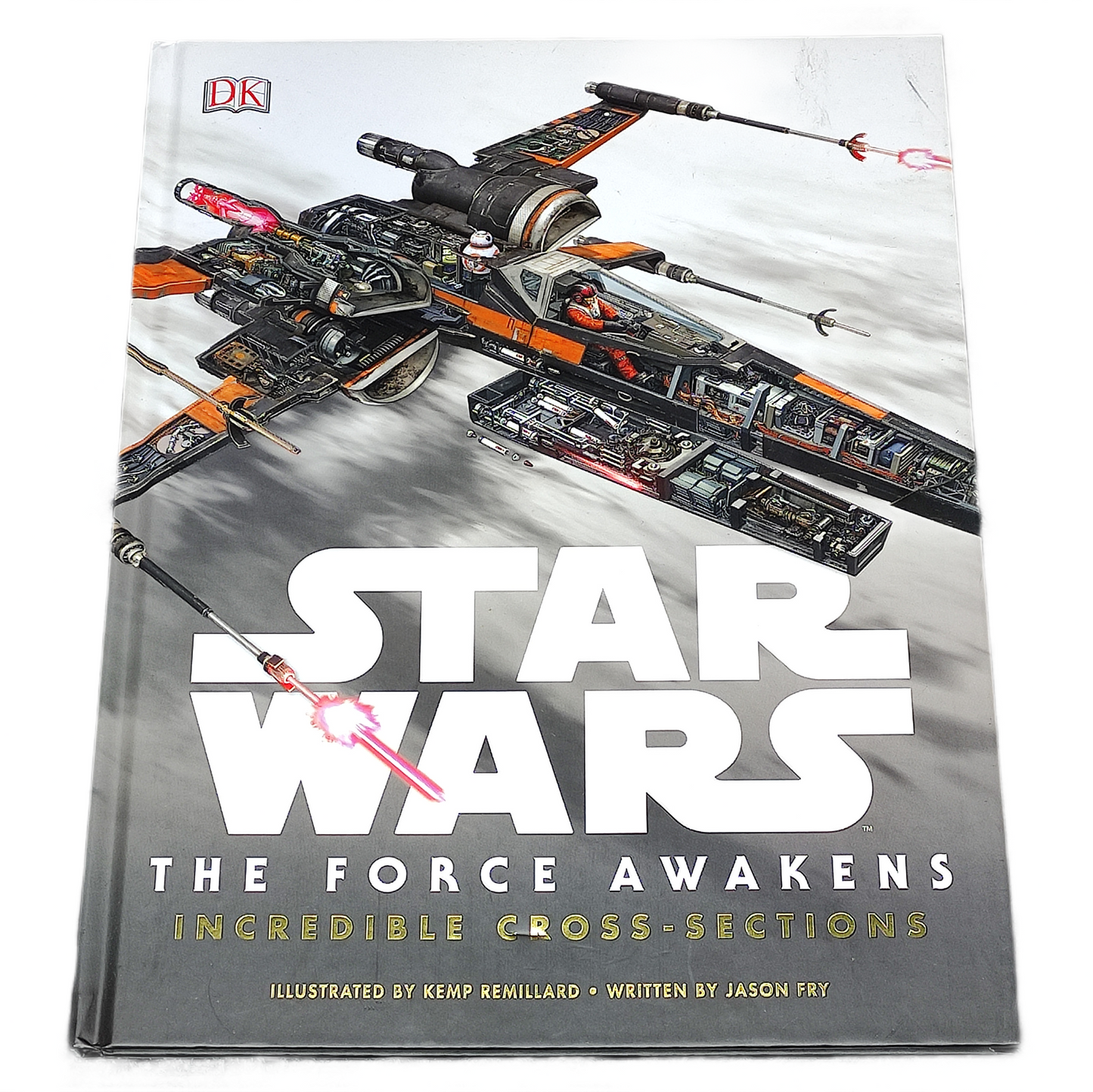 Book cover of 'Star Wars: The Force Awakens' with a spaceship illustration on a white background